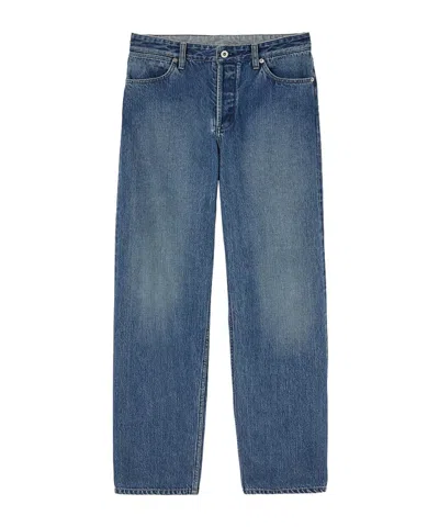 JIL SANDER JIL SANDER LOGO PATCH STRAIGHT LEG JEANS