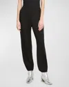 Jil Sander Relaxed Fit Black Activewear Pants In Black