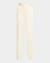 Jil Sander Trousers Back Side Pockets Loops In Natural