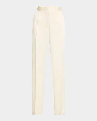 JIL SANDER MID-RISE STRAIGHT-LEG TROUSERS