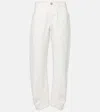 Jil Sander Mid-rise Tapered Jeans In Weiss