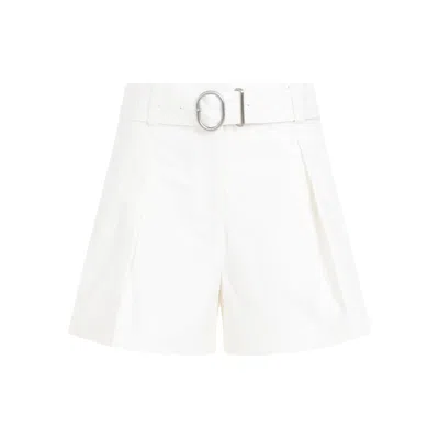 Jil Sander Mid Waist Bermuda Shorts For Women In White