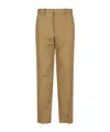 Jil Sander Beige Straight-leg Pants In Brown