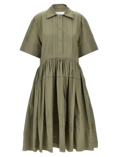 Jil Sander Midi Dress In Green