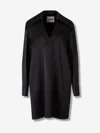 Jil Sander Oversized-collar Shirt Dress In Black