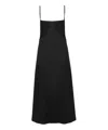 Jil Sander Midi Slip Dress In Black