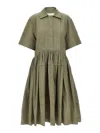 Jil Sander Women Midi Dress In Verde