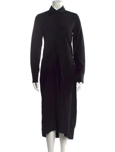 Pre-owned Jil Sander Midi Length Dress In Black