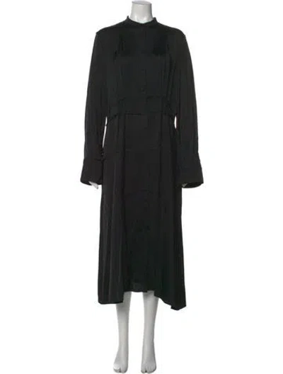 Pre-owned Jil Sander Midi Length Dress In Black