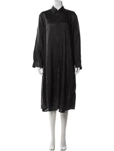 Pre-owned Jil Sander Midi Length Dress In Black
