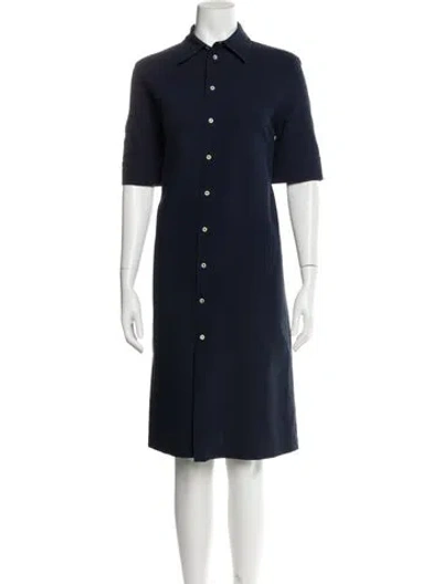 Pre-owned Jil Sander Midi Length Dress In Blue