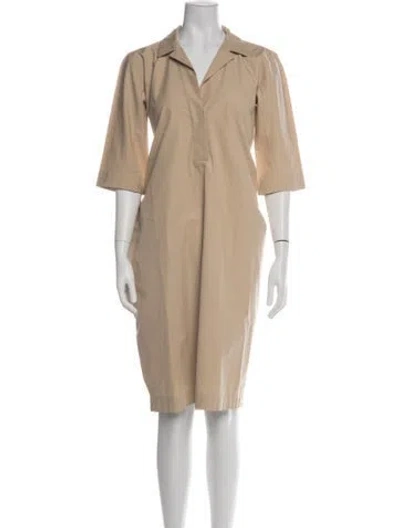 Pre-owned Jil Sander Midi Length Dress In Neutral