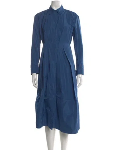 Pre-owned Jil Sander Midi Length Dress W/ Tags In Blue