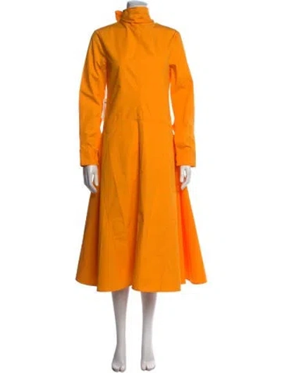 Pre-owned Jil Sander Midi Length Dress W/ Tags In Orange