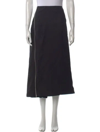 Pre-owned Jil Sander Midi Length Skirt In Black