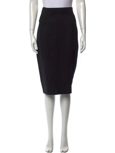Pre-owned Jil Sander Midi Length Skirt In Black