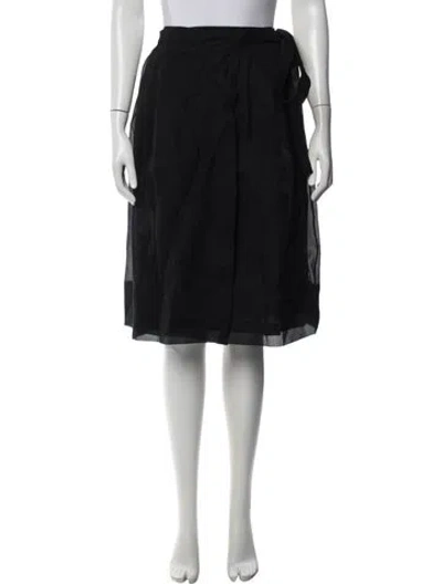 Pre-owned Jil Sander Midi Length Skirt In Black