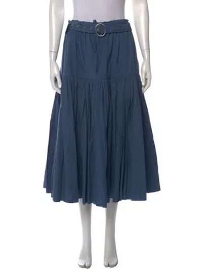 Pre-owned Jil Sander Midi Length Skirt In Blue