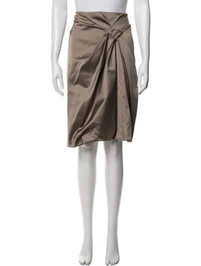 Pre-owned Jil Sander Midi Length Skirt In Brown
