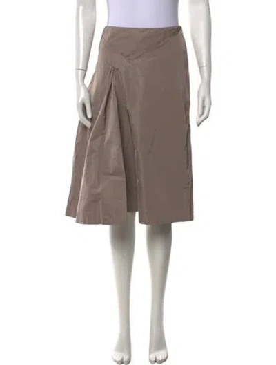Pre-owned Jil Sander Midi Length Skirt In Grey