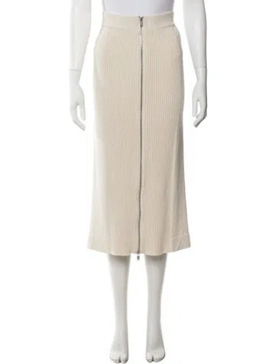 Pre-owned Jil Sander Midi Length Skirt In Neutral