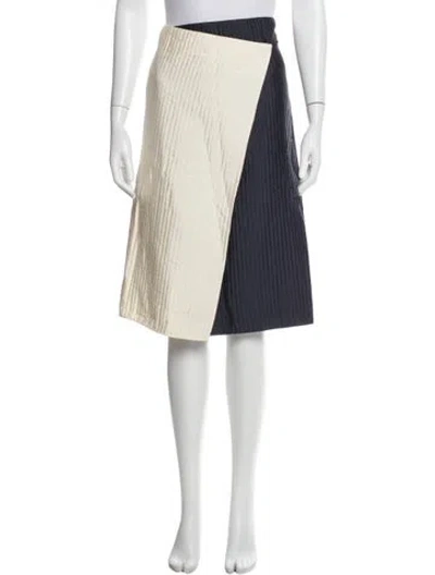 Pre-owned Jil Sander Midi Length Skirt In White