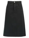 Jil Sander Women Midi Skirt In Black