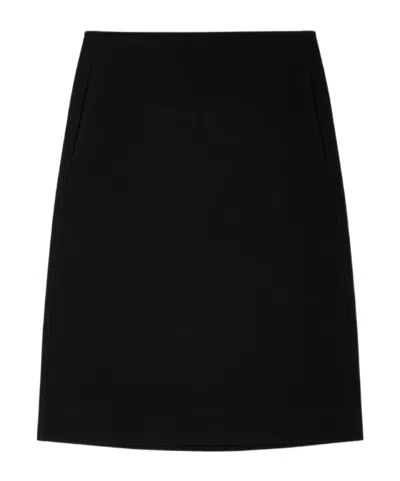 Jil Sander Midi Skirt In Black