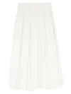 Shop Jil Sander Midi Skirt Skirts White