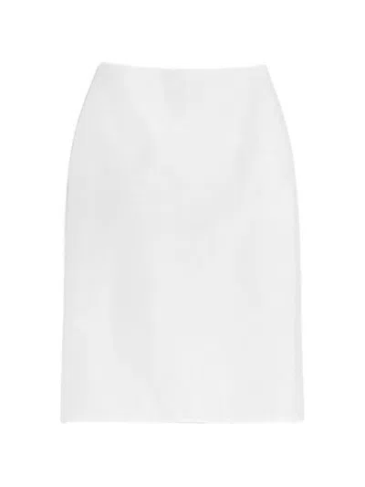 Jil Sander Midi Skirt In White