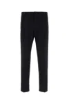 Jil Sander Midnight Blue Cotton Pant In Black