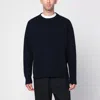 Jil Sander Midnight Blue Cotton T-shirt In Black