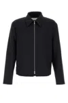 Jil Sander Midnight Blue Gabardine Jacket In Blue