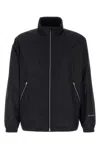 Jil Sander Midnight Blue Polyester Jacket In Black