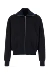 Jil Sander Midnight Blue Wool Cardigan In Blue