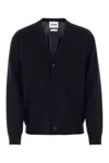 Jil Sander V Neck Cardigan Made From Wool In Blue