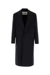 Jil Sander Wool Coat With Front Pockets And Long Length