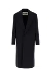 Jil Sander Wool Coat With Front Pockets And Long Length