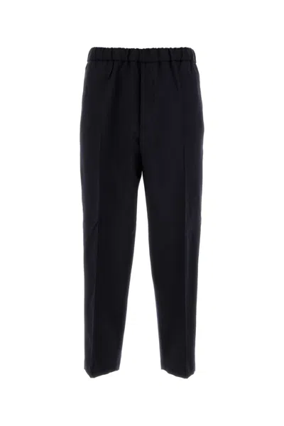 Jil Sander Midnight Blue Wool Pant