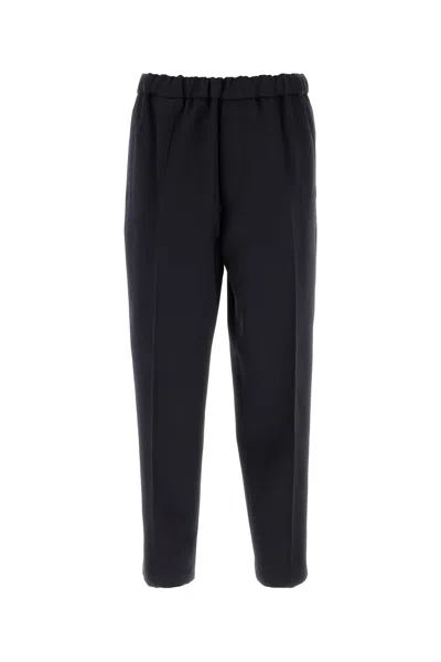 JIL SANDER JIL SANDER MIDNIGHT BLUE WOOL PANT