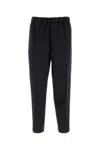 Jil Sander Black Wool Pants In Black