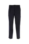 Jil Sander Streamlined Wool Blend Trousers In 401