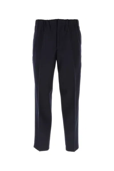 Jil Sander Midnight Blue Wool Pant In 401