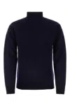 Jil Sander Man Turtleneck Midnight Blue Size 40 Wool In Blue