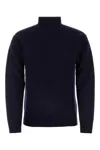 Jil Sander Man Turtleneck Midnight Blue Size 40 Wool In Blue