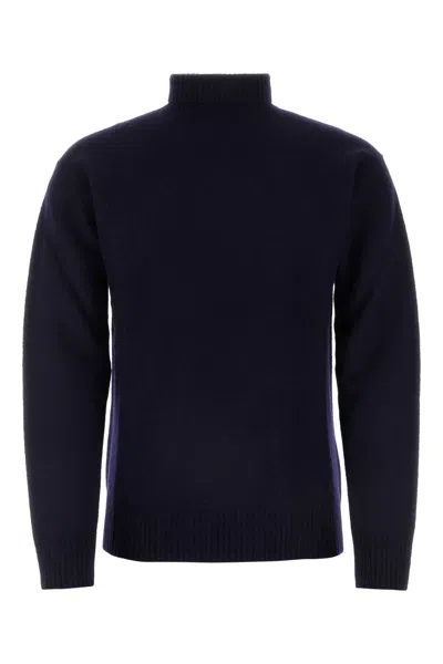 JIL SANDER MIDNIGHT BLUE WOOL SWEATER