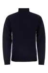 Jil Sander Man Turtleneck Midnight Blue Size 40 Wool In Blue