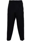 Jil Sander Straight-leg Pressed Crease Pants In Blue