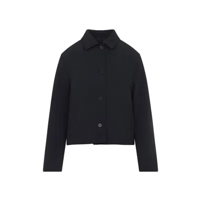 Jil Sander Midnight Cropped Sport Jacket In Multi