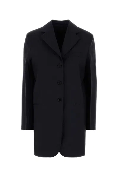 JIL SANDER JIL SANDER MIDNIGHT WOOL-BLEND BLAZER